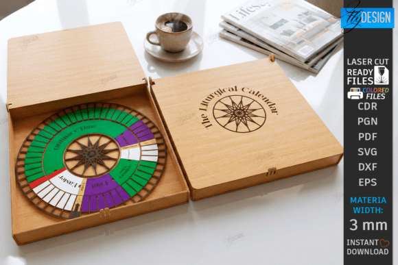 Download Liturgical Calendar Wheel Laser Cut |CNC - Premium Resources