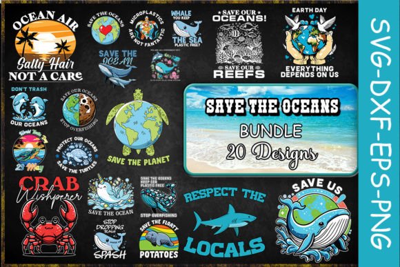 Download Save the Ocean SVG Bundle - Ocean svg Collection