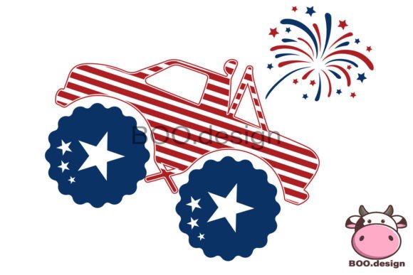 Download USA Monster Truck Svg, 4th of July Svg - 4th of july svg Collection